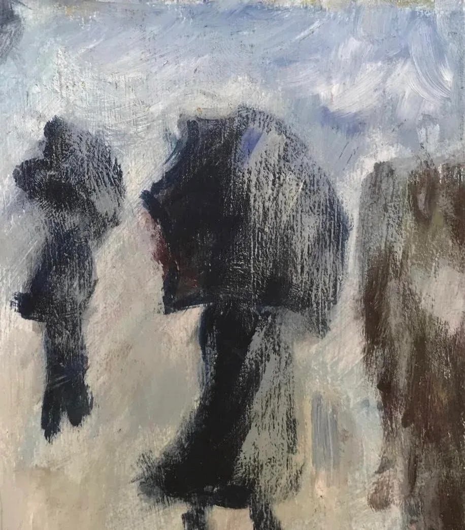 Winter Landscape (After Monet) Original Oil Painting by L Haas - 6