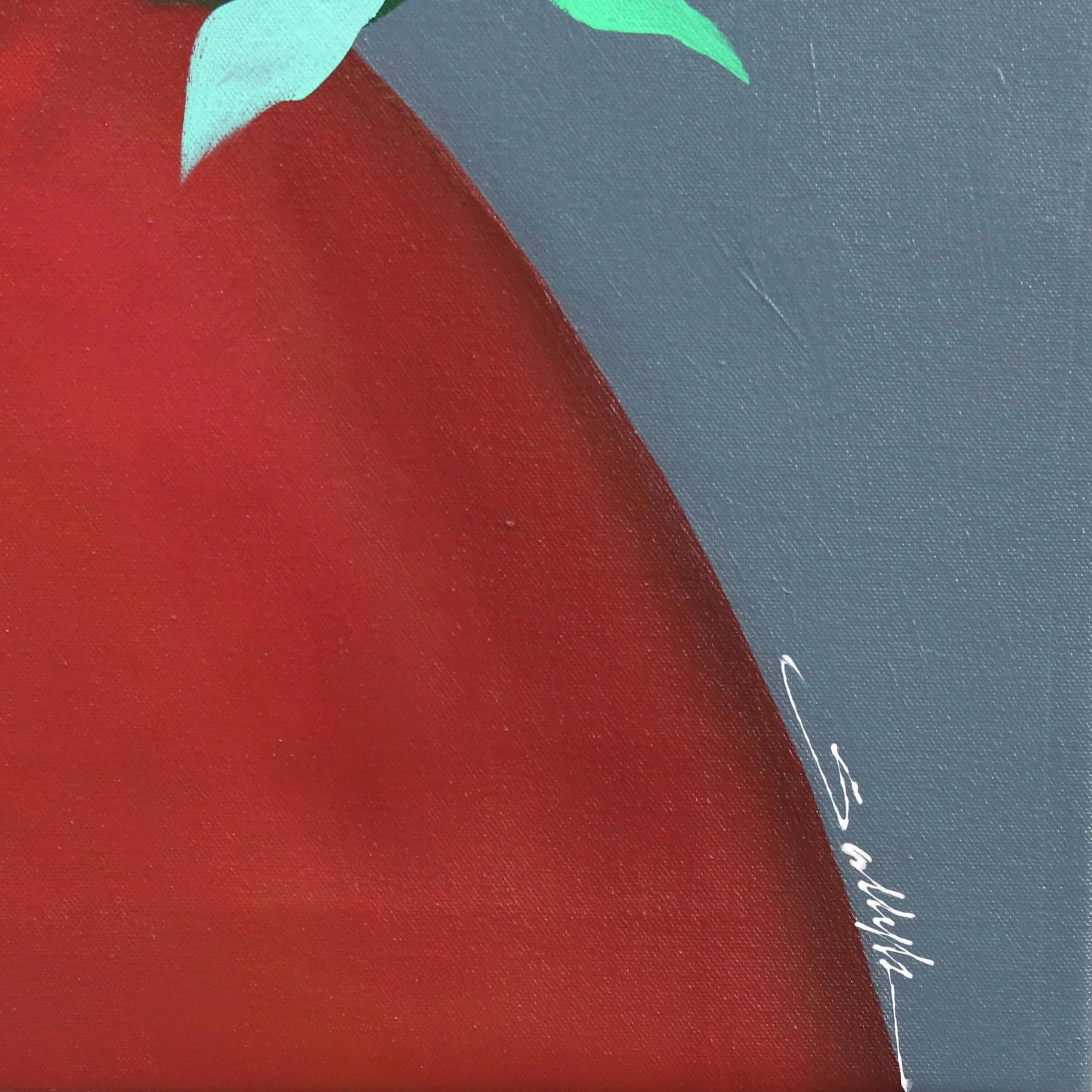 Ada - Figurative Floral Woman Bright Colorful Original Artwork by Sally K - 6