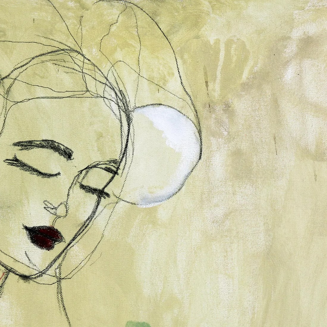 Gisela - Abstract Expressionist Contemporary Figurative Portrait Original Artwork by Erin Hammond - 3