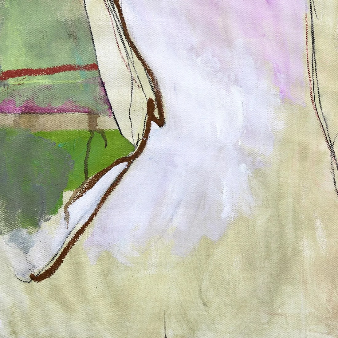 Gisela - Abstract Expressionist Contemporary Figurative Portrait Original Artwork by Erin Hammond - 4