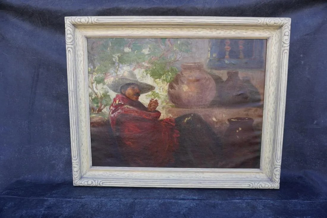 All in a Day's Work - Oil on Canvas 1920s - 2