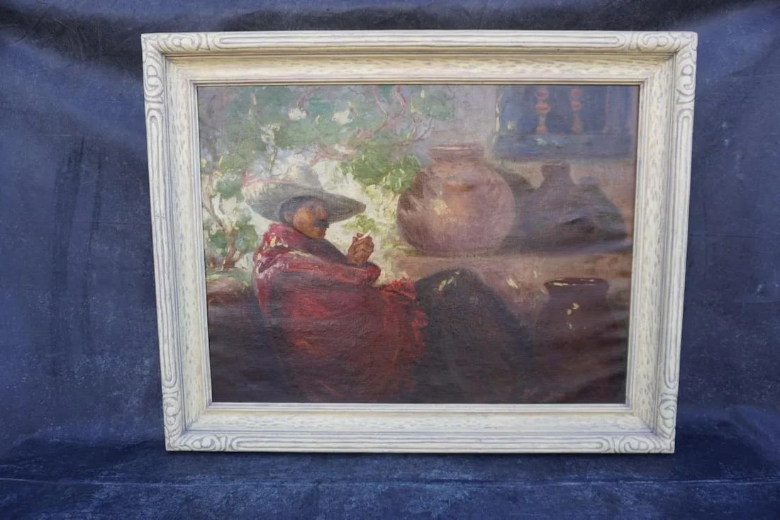 All in a Day's Work - Oil on Canvas 1920s - 3