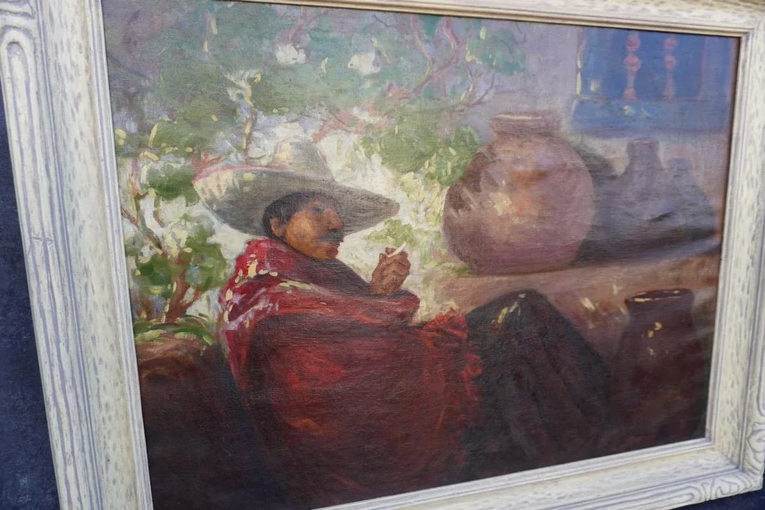 All in a Day's Work - Oil on Canvas 1920s - 4