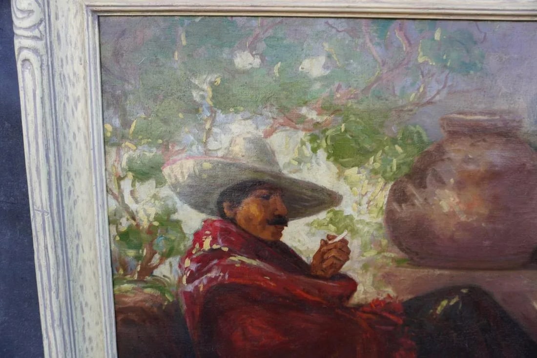 All in a Day's Work - Oil on Canvas 1920s - 6
