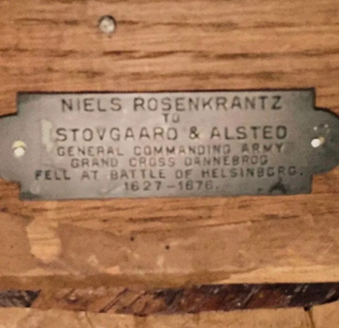 18th Century Painting of a Nobleman Neils Rosenkrantz, Framed - 2