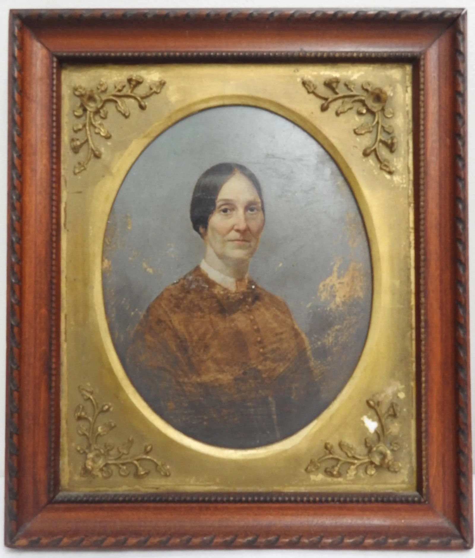 Early 20th Century Lady and Gentleman Oil on Board Set of Two Framed Paintings - 2