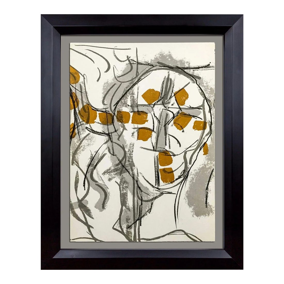 Jean-Paul Riopelle Original 1974 Color Lithograph Limited Ed. + Archival Frame (1 of 2)