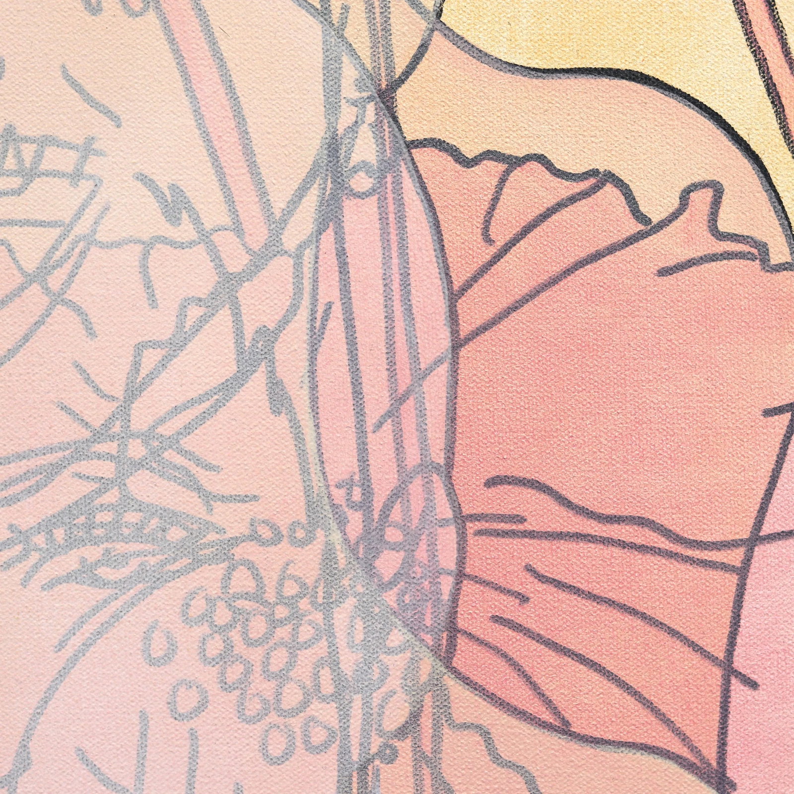 Untitled (Pinkie) - Figurative Portrait Woman Original Artwork by Hilary Bond - 3