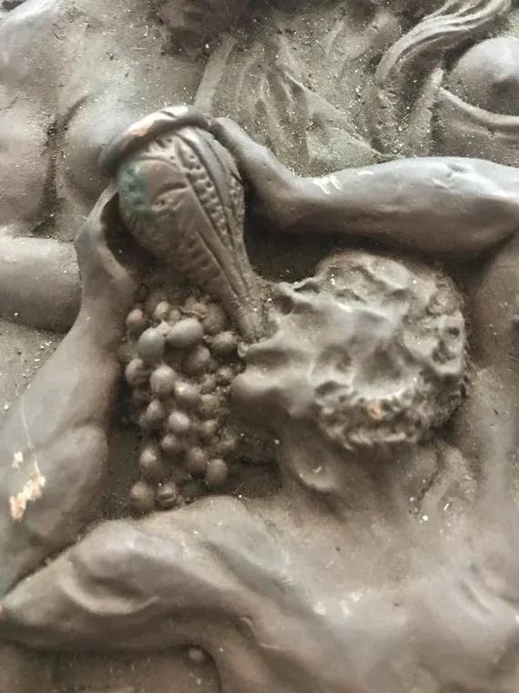 Copper Relief Sculpture Depicting Gluttony - 6