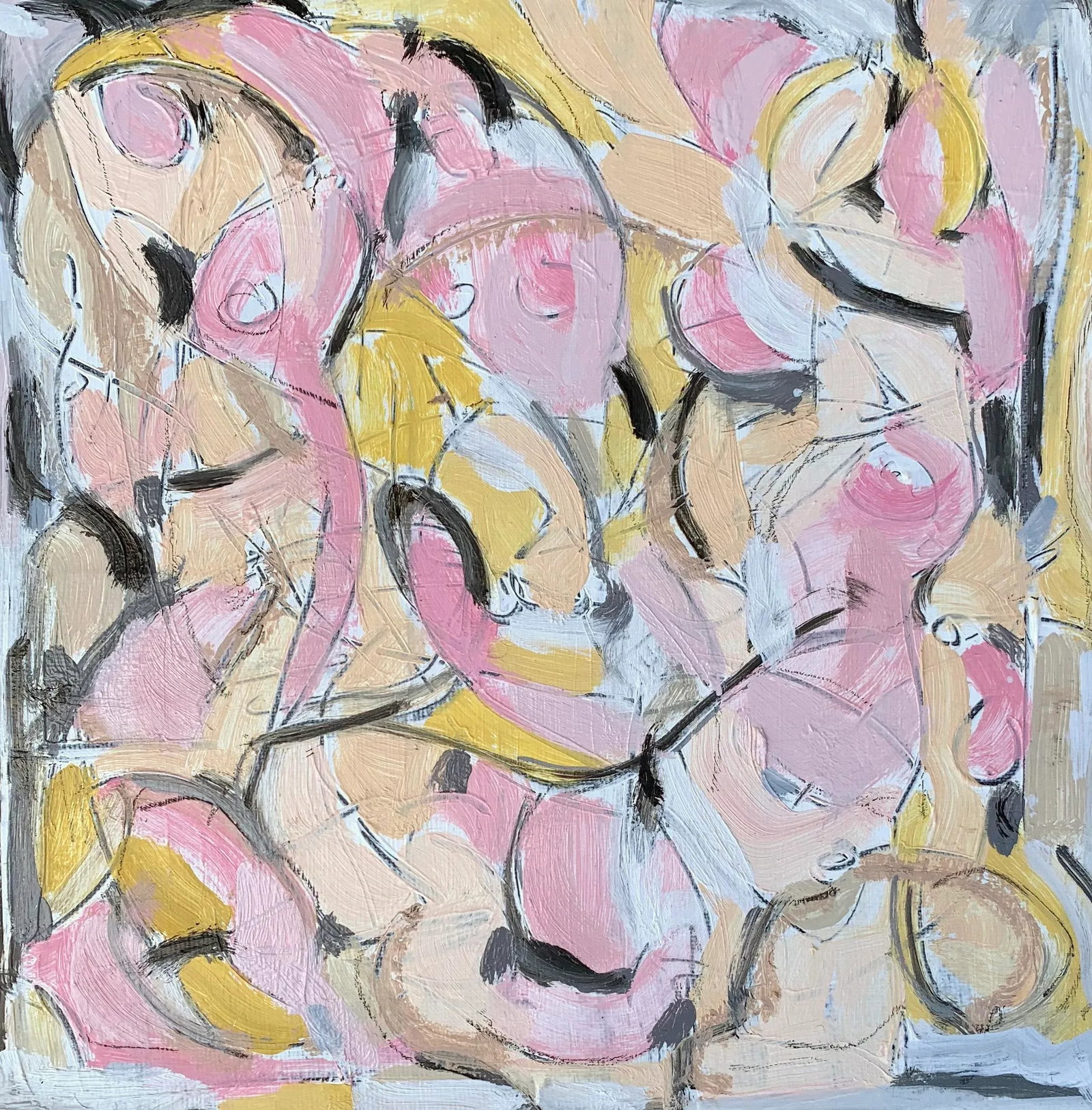 Figurative Landscape I - Oil on Board 12x12", Figurative - 2