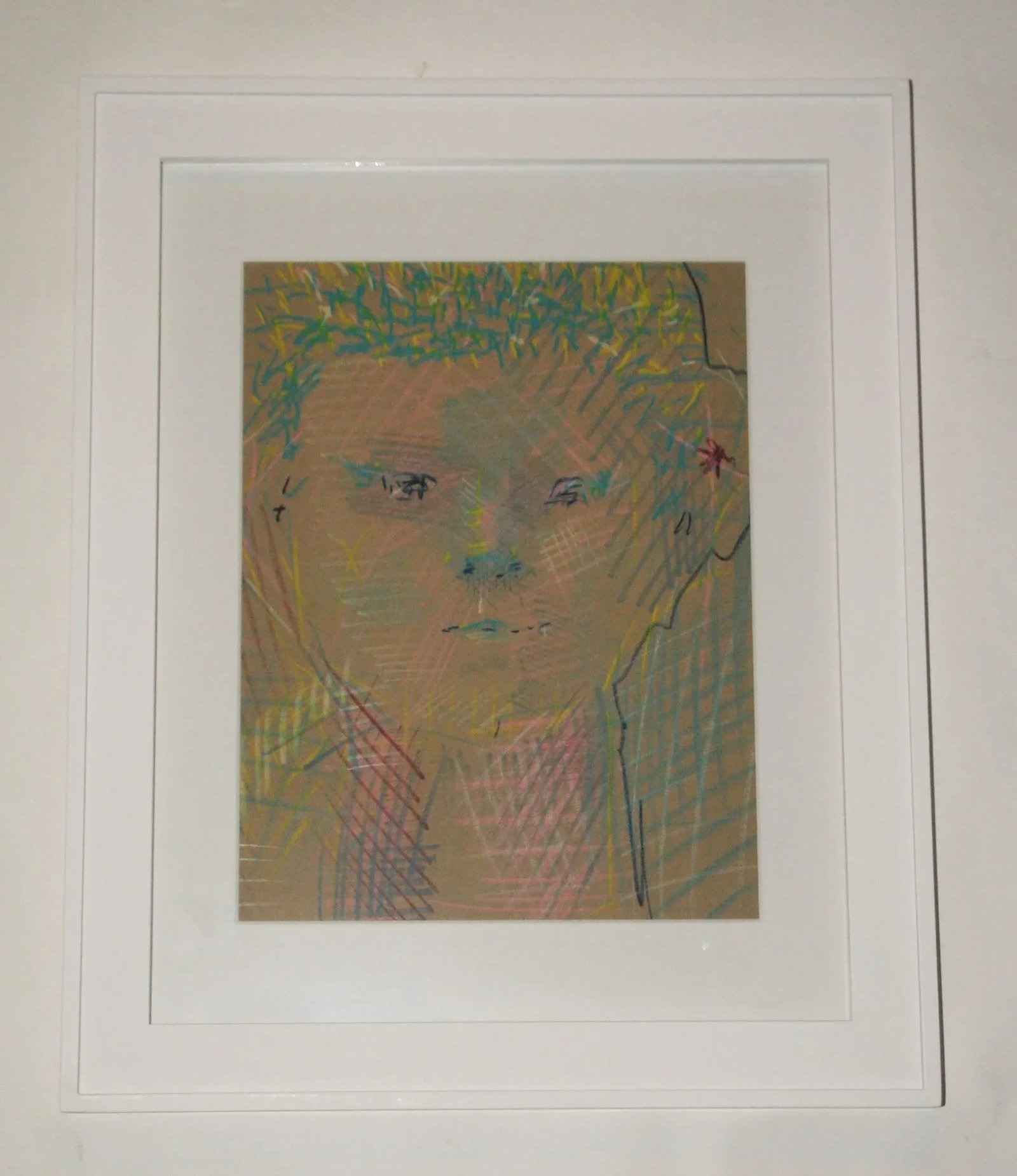 Vintage Abstract Portraits in Pastel, Pair - 2