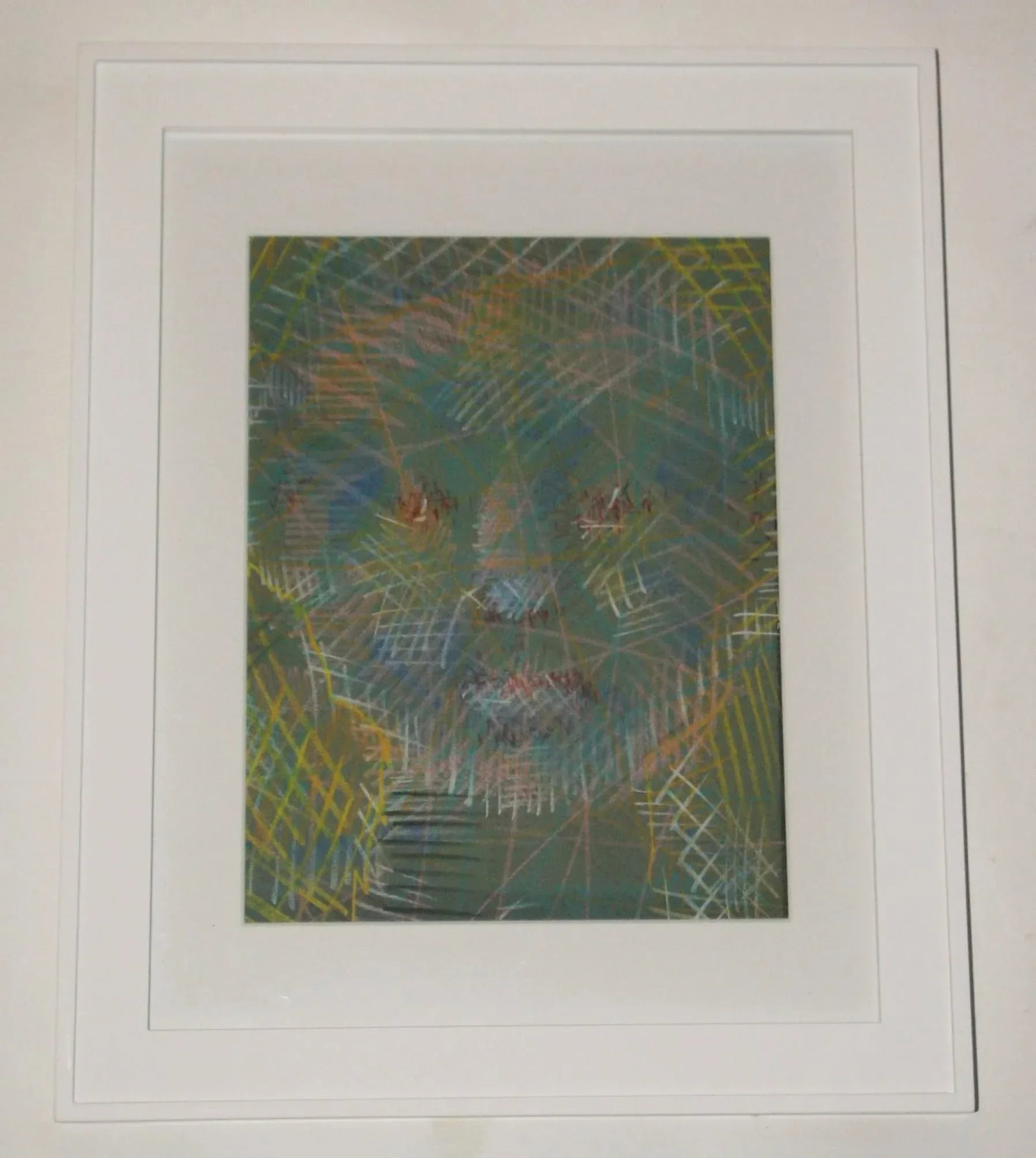 Vintage Abstract Portraits in Pastel, Pair - 7