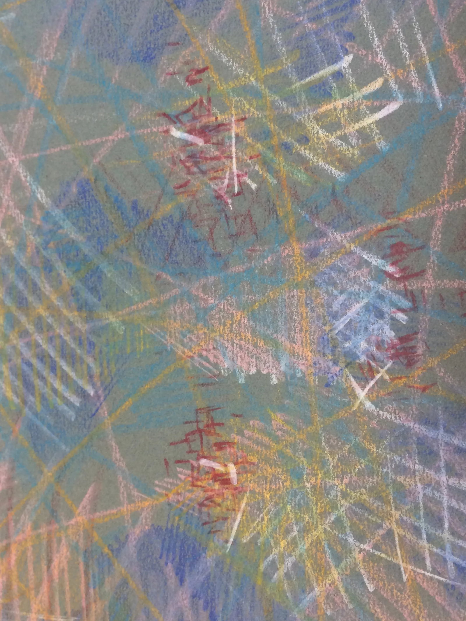 Vintage Abstract Portraits in Pastel, Pair - 9