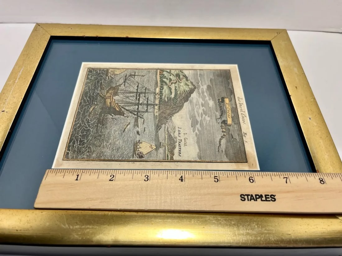 1686 Antique Manesson Mallet "Isle Cocos" Tafahi Island Hand Colored Engraving - 5