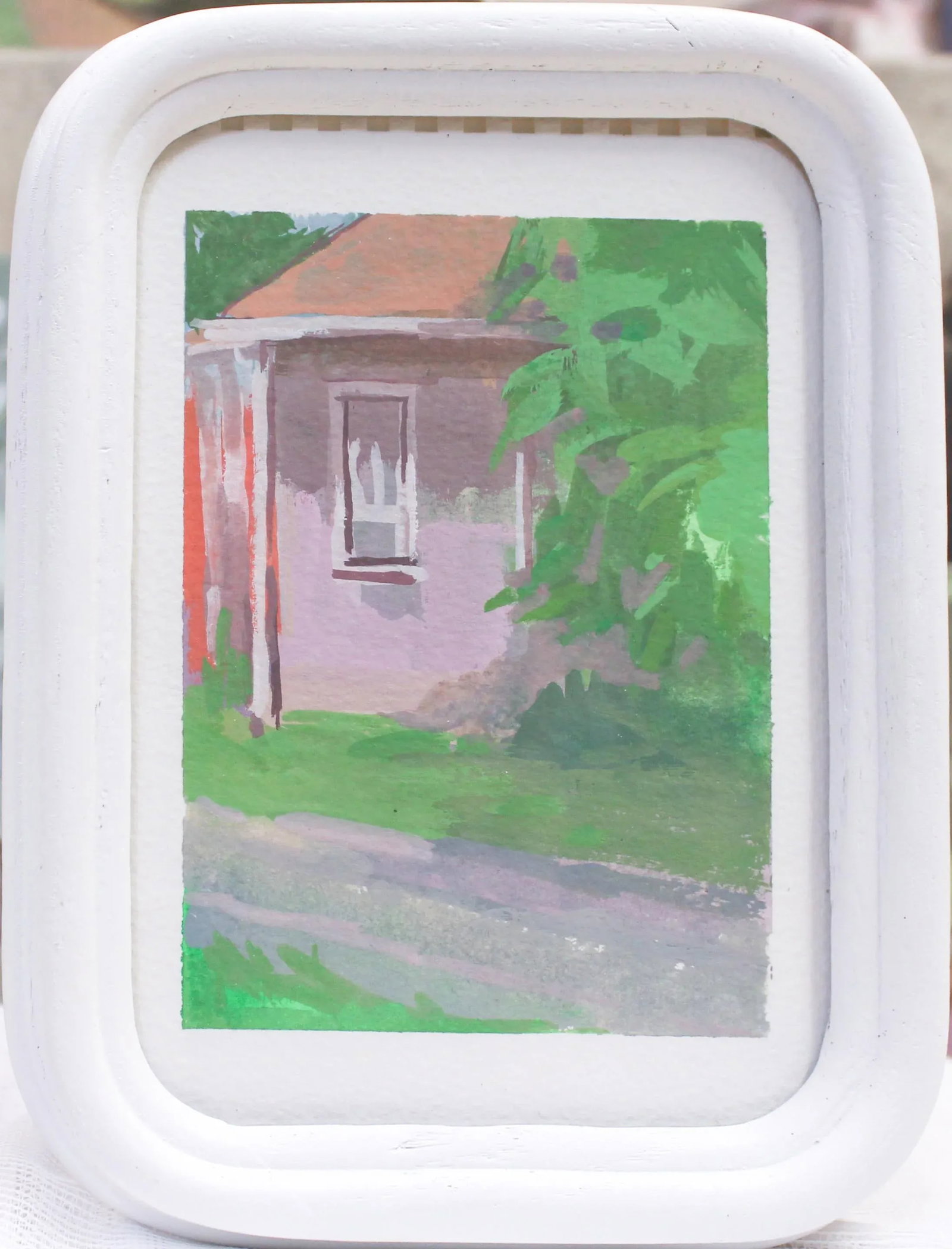 Michelle Farro Nashville Series Landscape Gouache on Paper Painting - 6