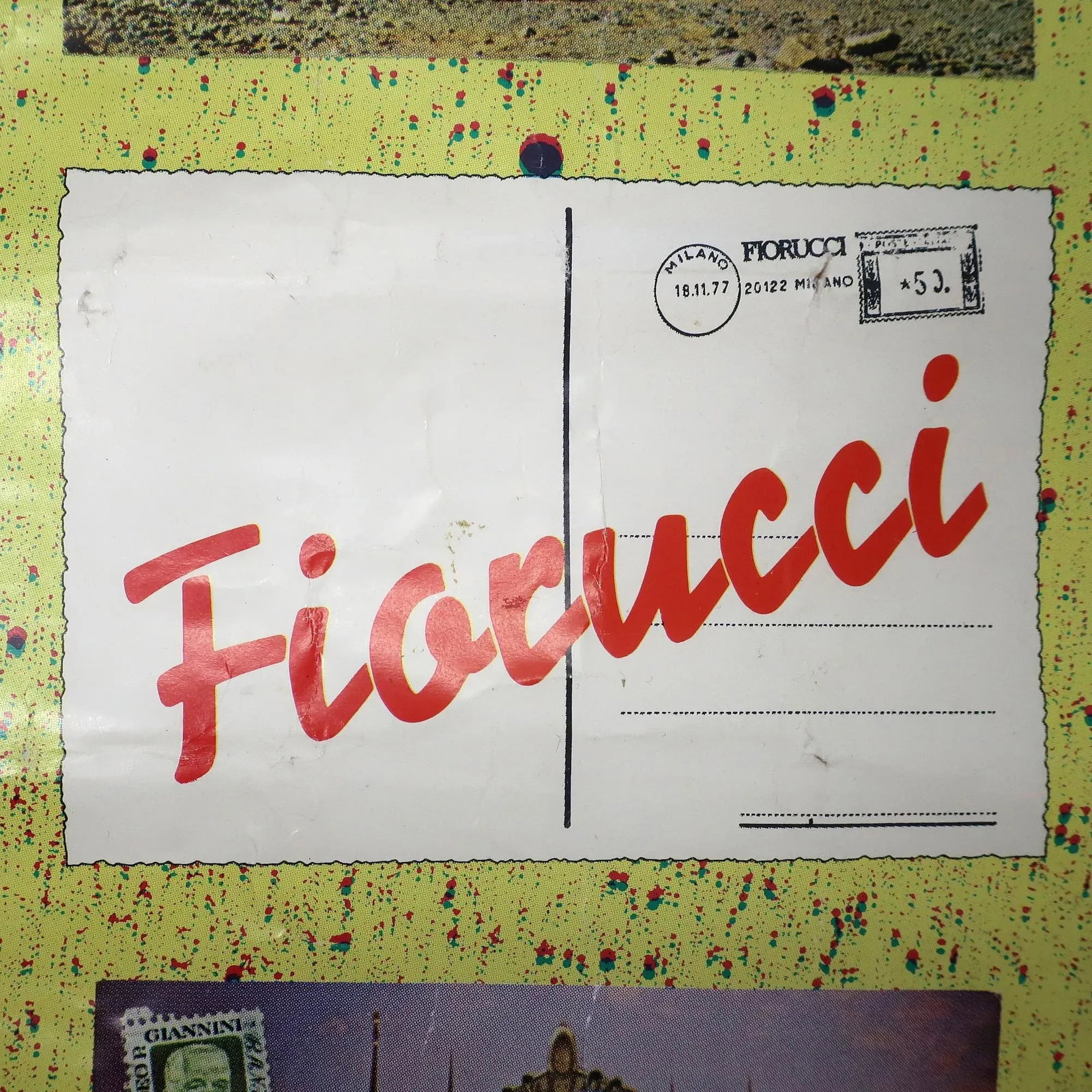 Vintage Fiorucci Travel Postcard Collage Poster 1979 - 5