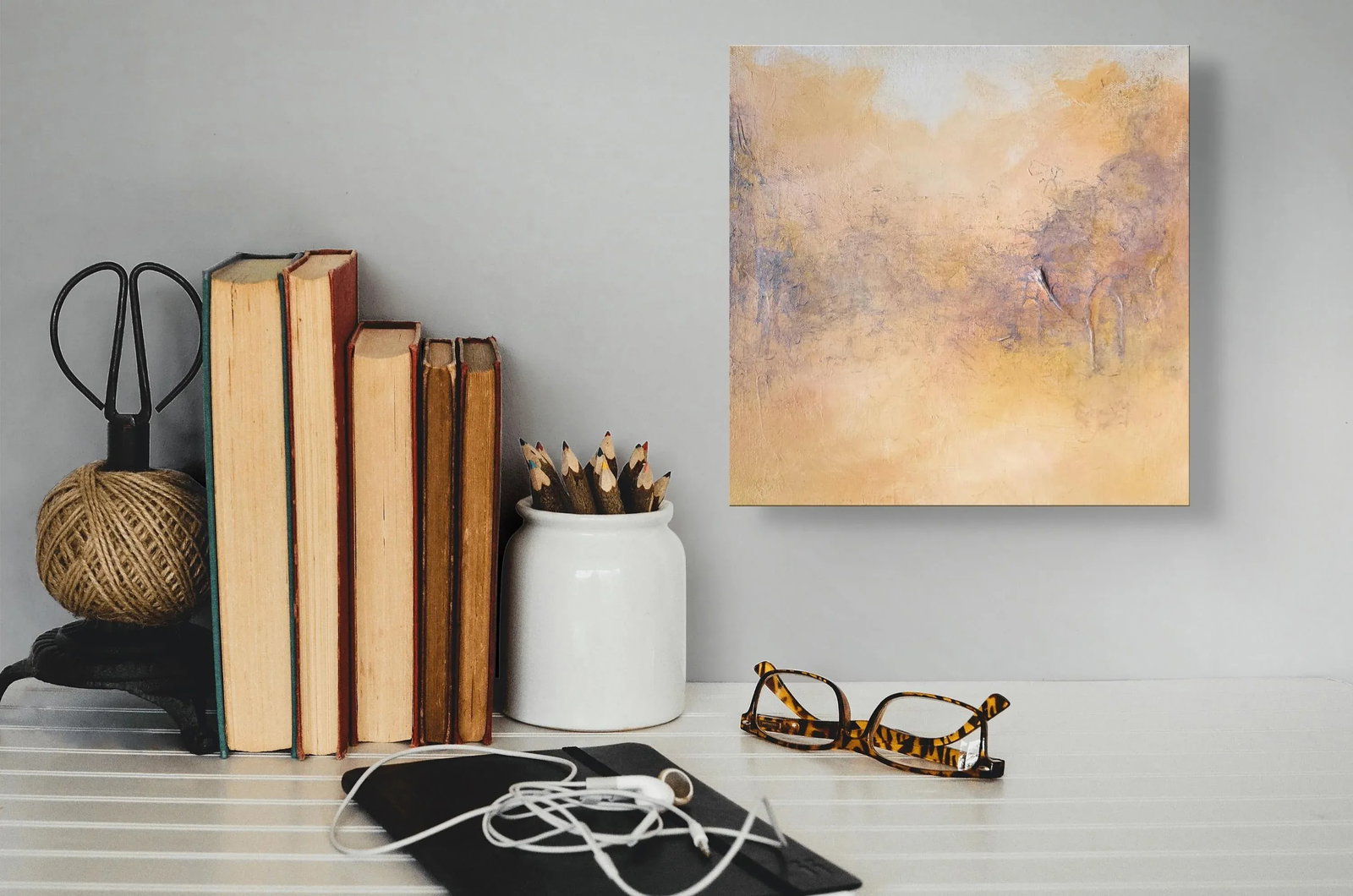 Original Abstract Textured Canvas Art Painting - 7