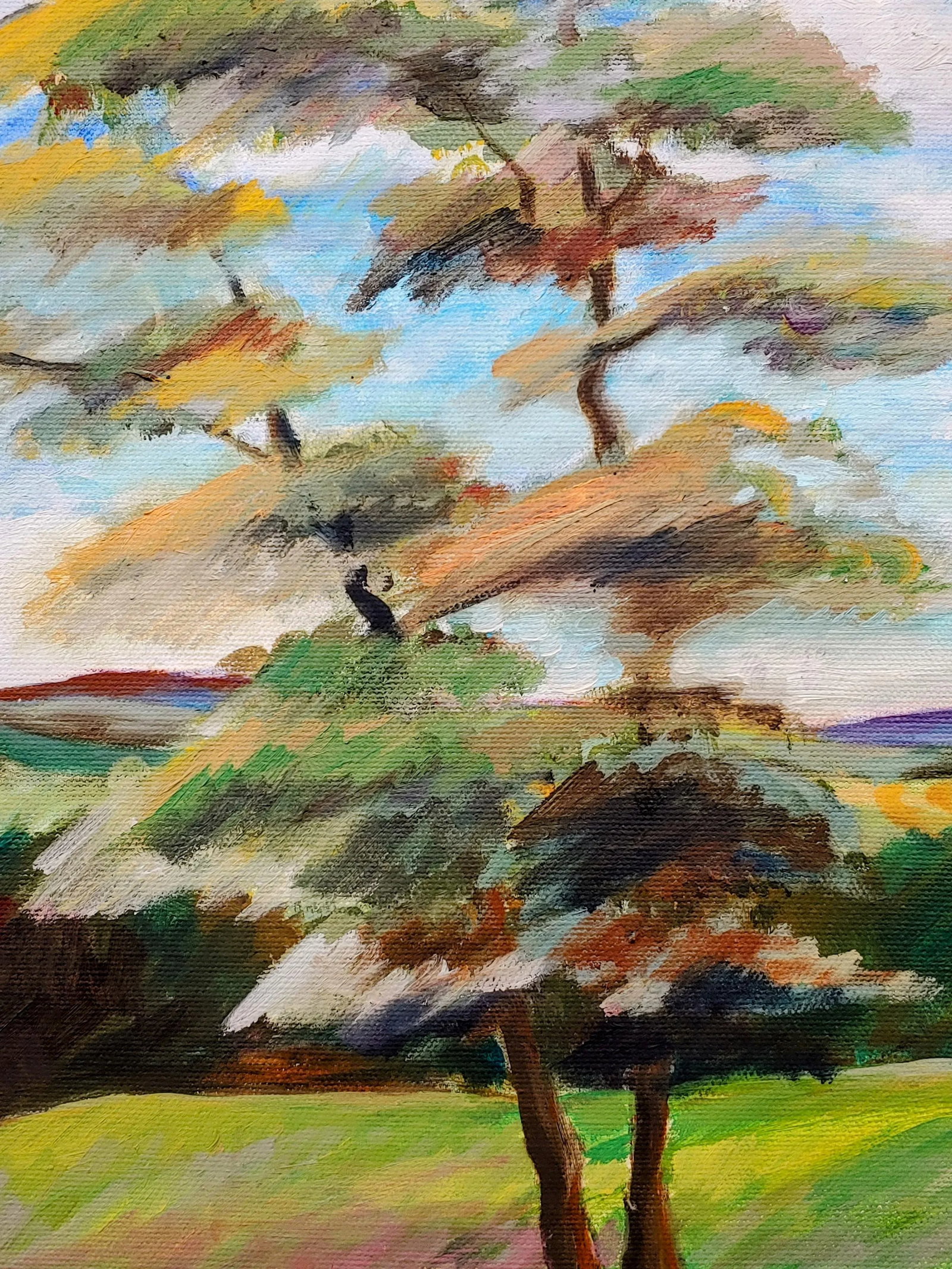 Late 20th Century Impressionist Landscape Painting, Framed - 2