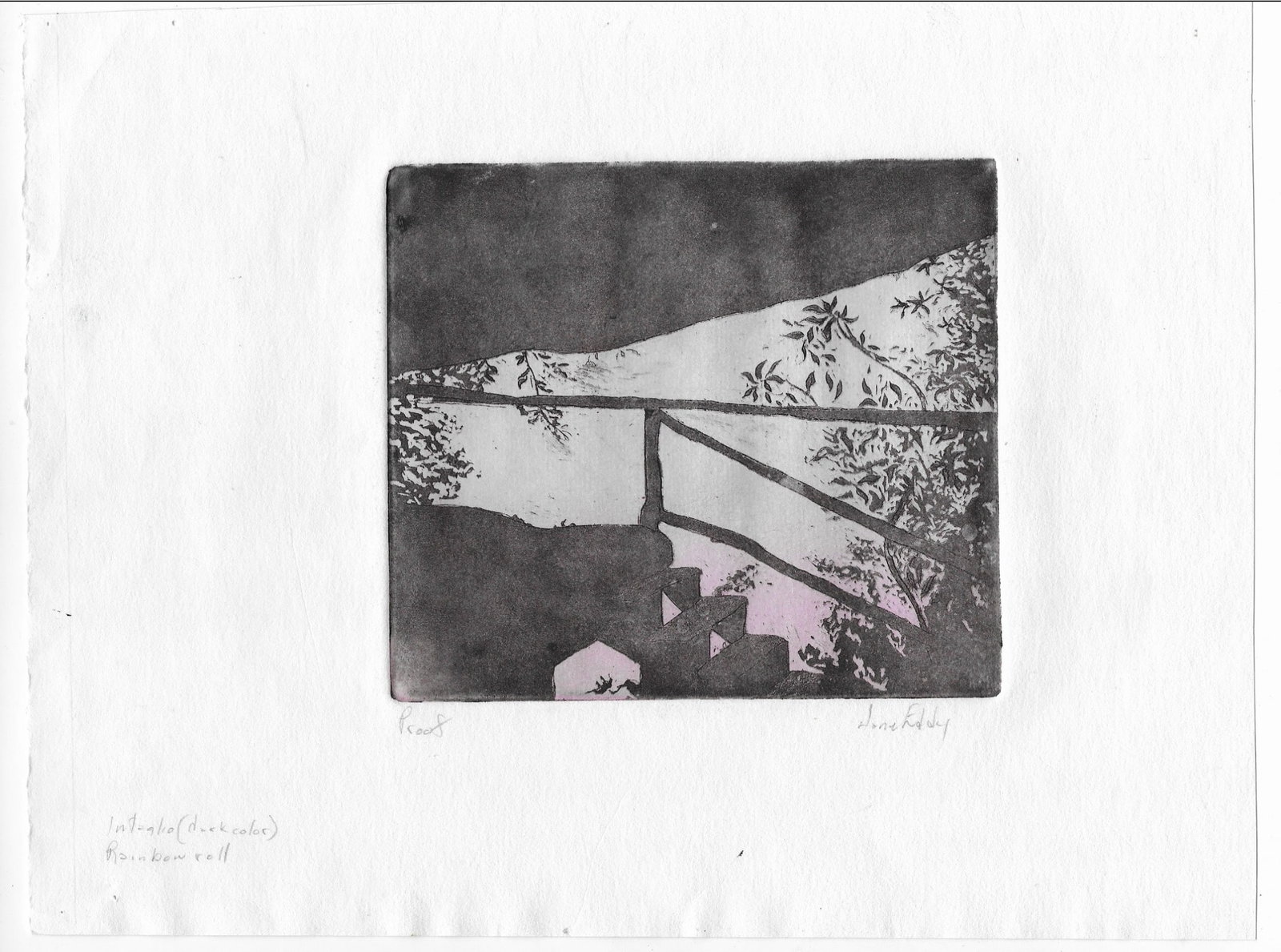Jane Eddy Landscape Intaglio - 2