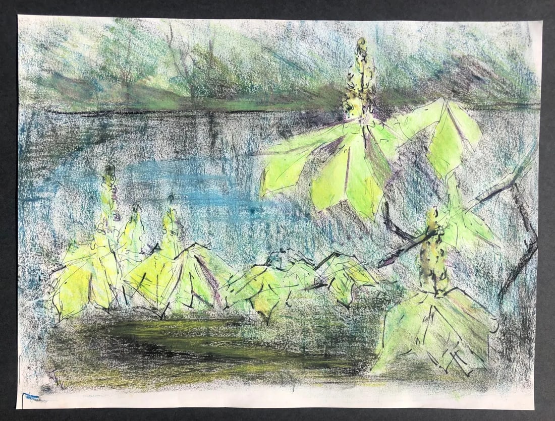 1980s Josie Capstick Botanical Landscape - 2