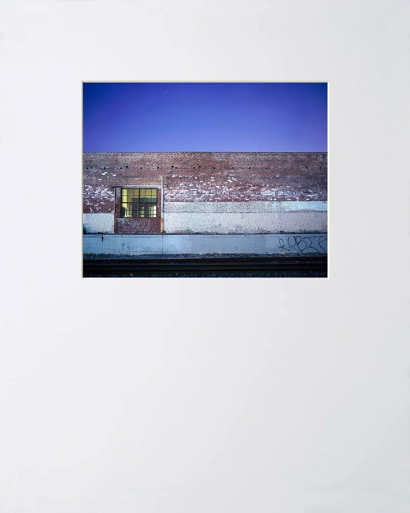 Contemporary Night Photograph "Brick Wall" by John Vias - 2