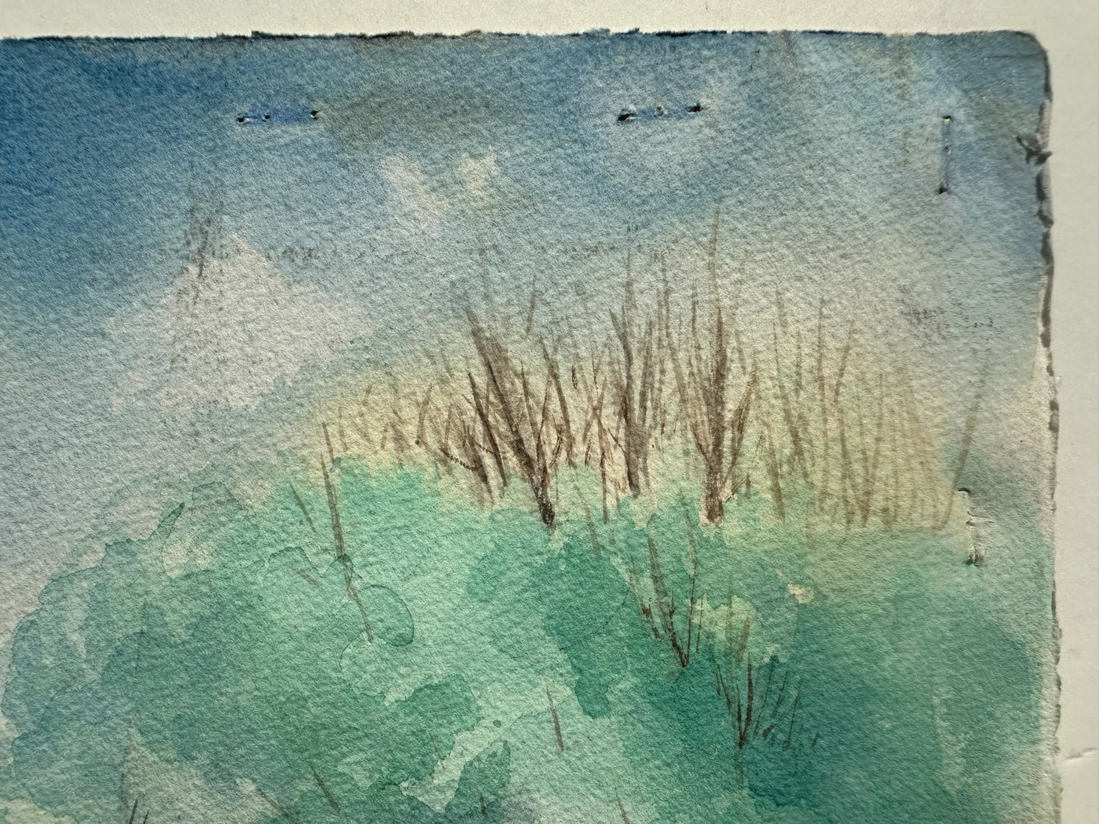1960s Watercolor Landscape Painting by Ruth Joyner - 3