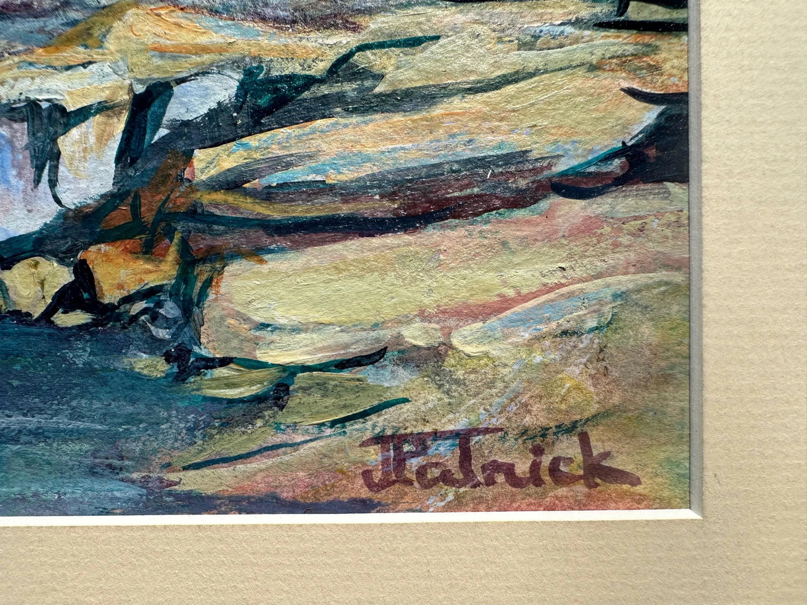 1960s Sunset Waves Painting by J. Patrick - 2