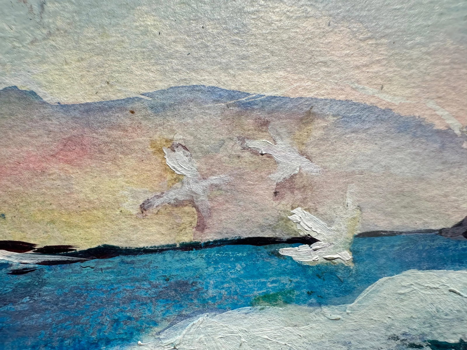 1960s Sunset Waves Painting by J. Patrick - 3