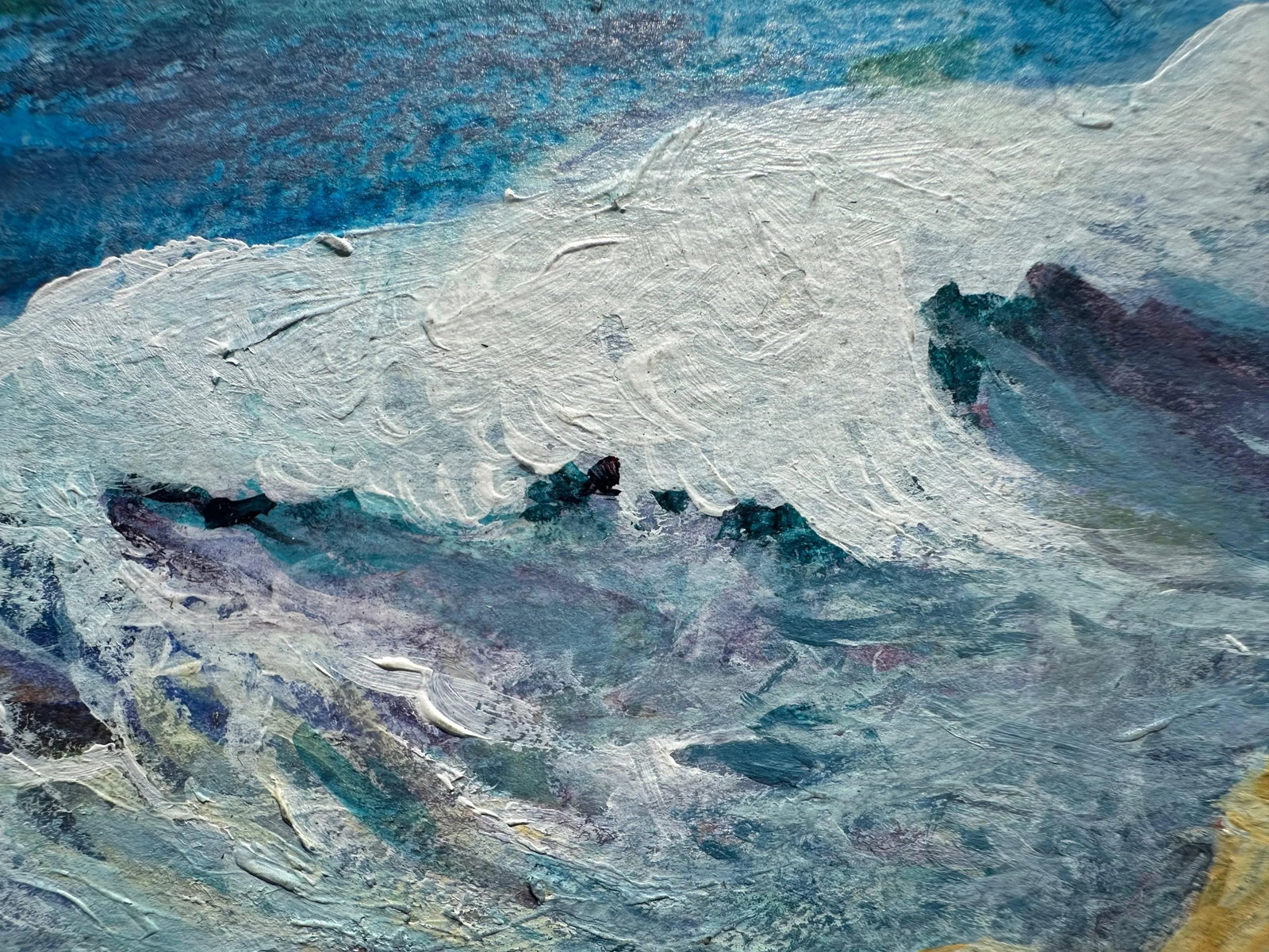 1960s Sunset Waves Painting by J. Patrick - 6
