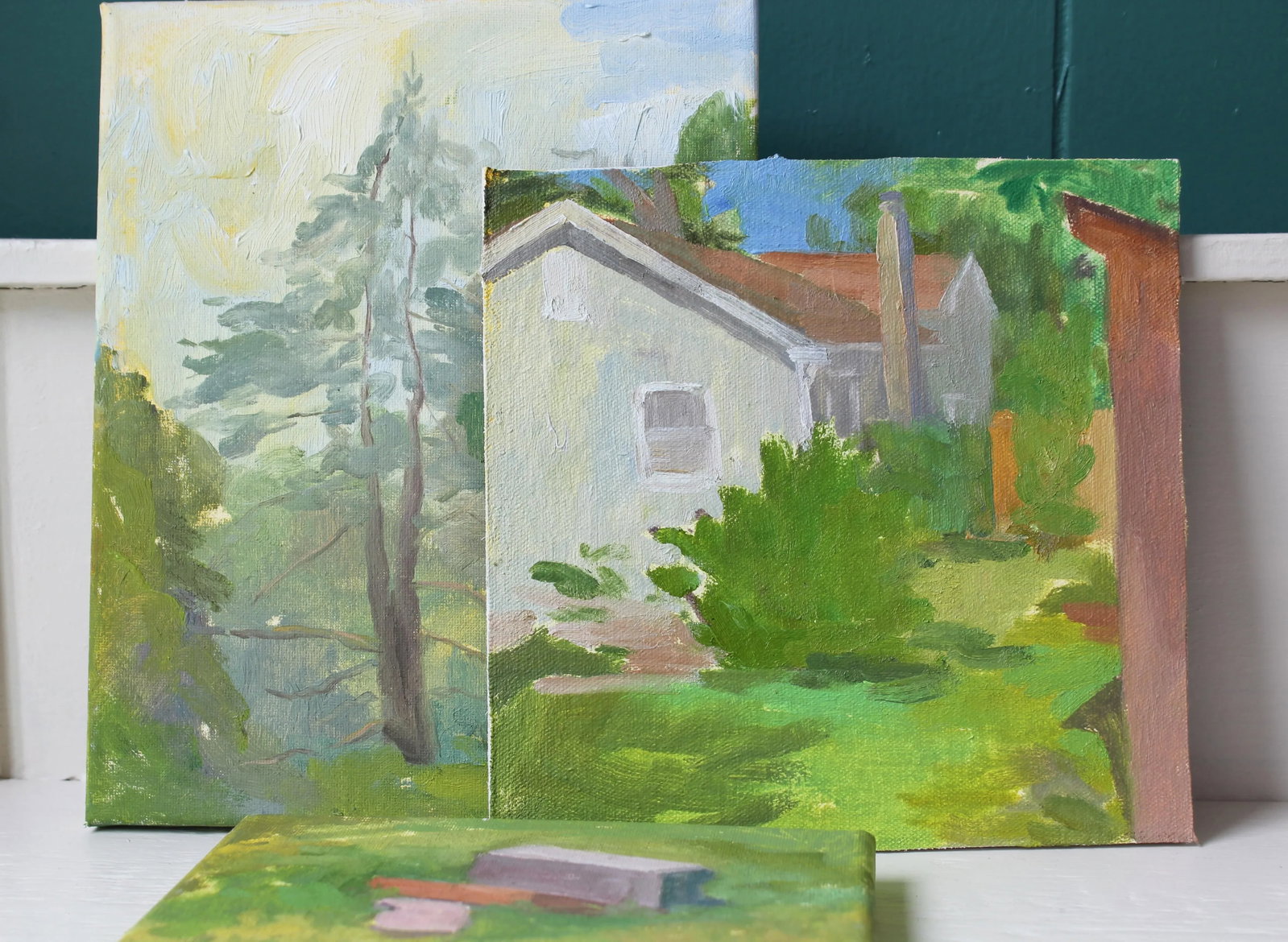 Cherry Street Morning Landscape Oil Painting on Canvas by Michelle Farro - 5