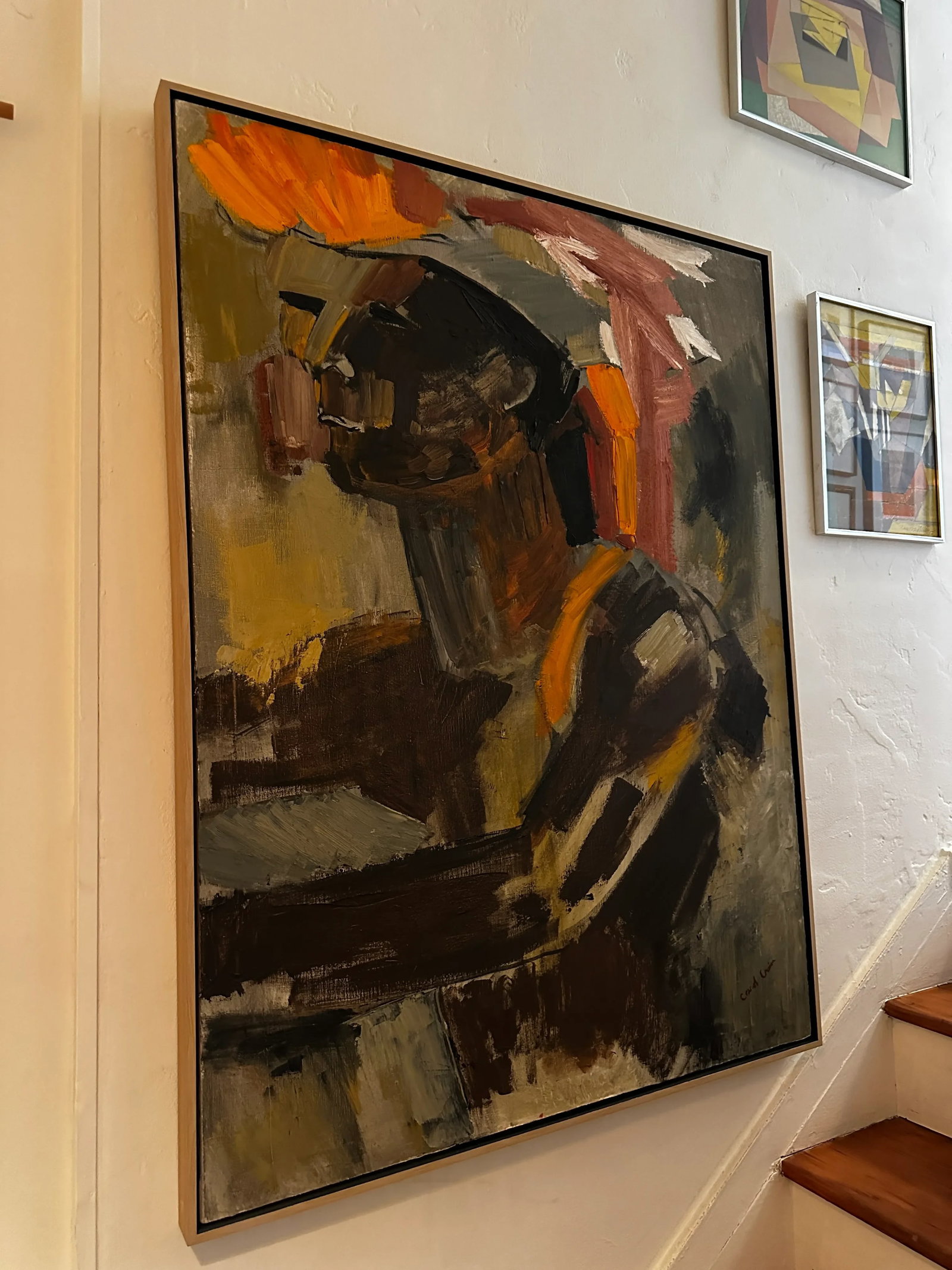 1970s Original Oil on Canvas Painting by Carol Crain - 2