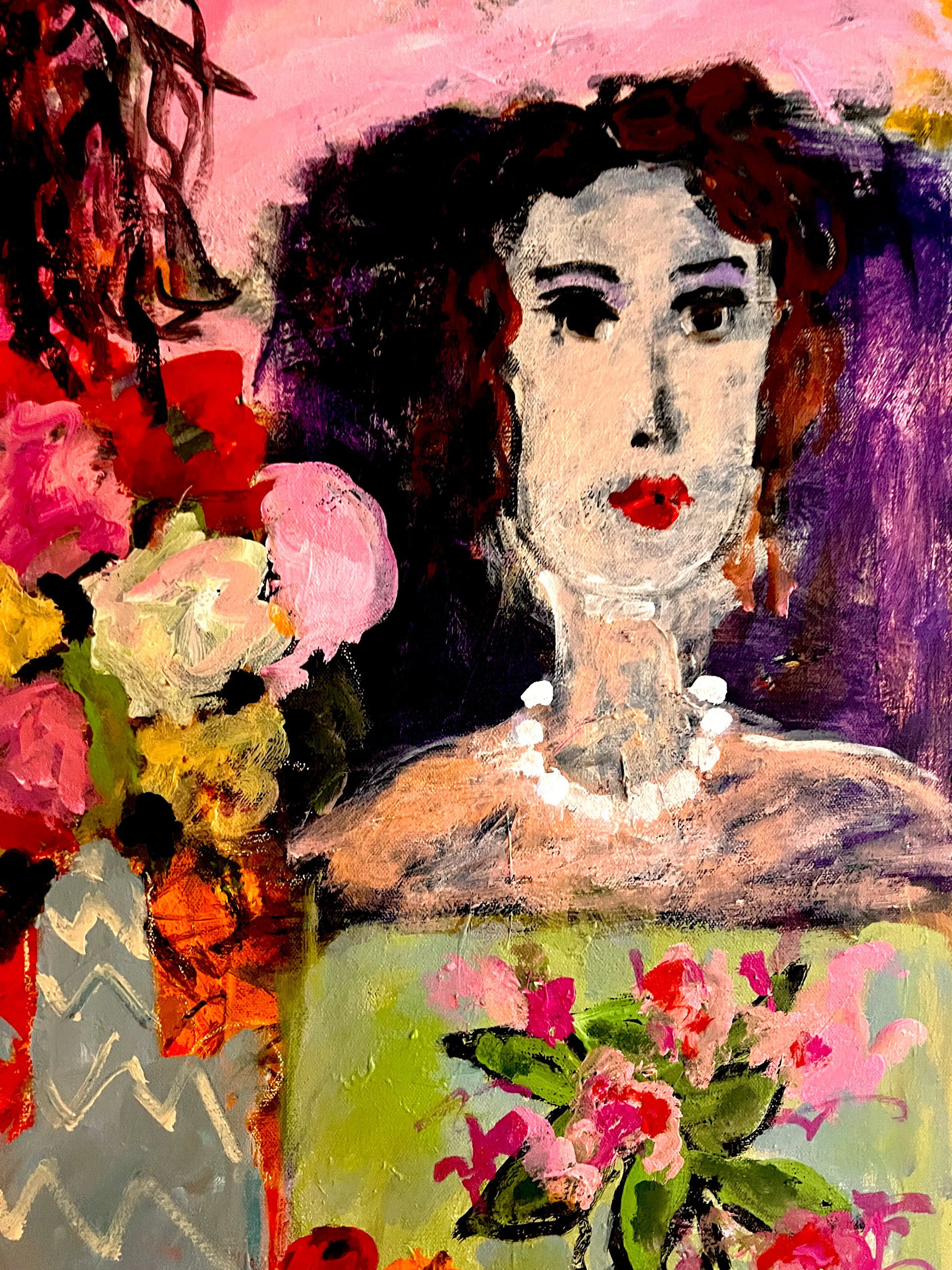A Salute to Matisse, an Original Acrylic Painting - 3