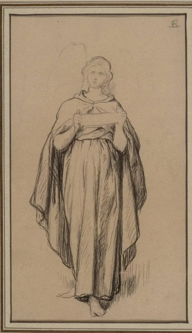 19th Century Italian School Bernardo Celentano Drawing on Paper - 3