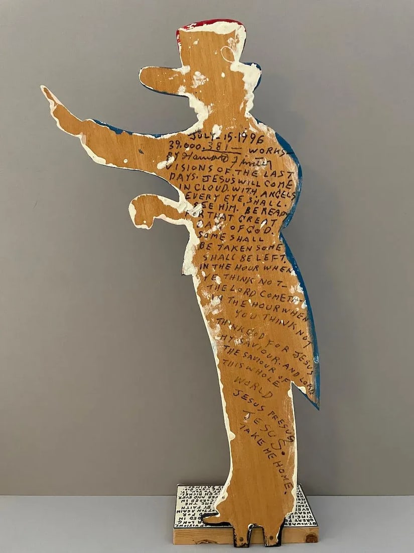 Howard Finster "Uncle Sam" Folk Art Wood Sculpture, 1996 - 6