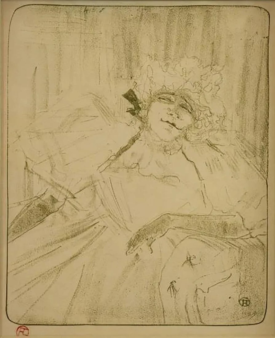 Henri De Toulouse-Lautrec "Yvette Guilbert" Print - 2