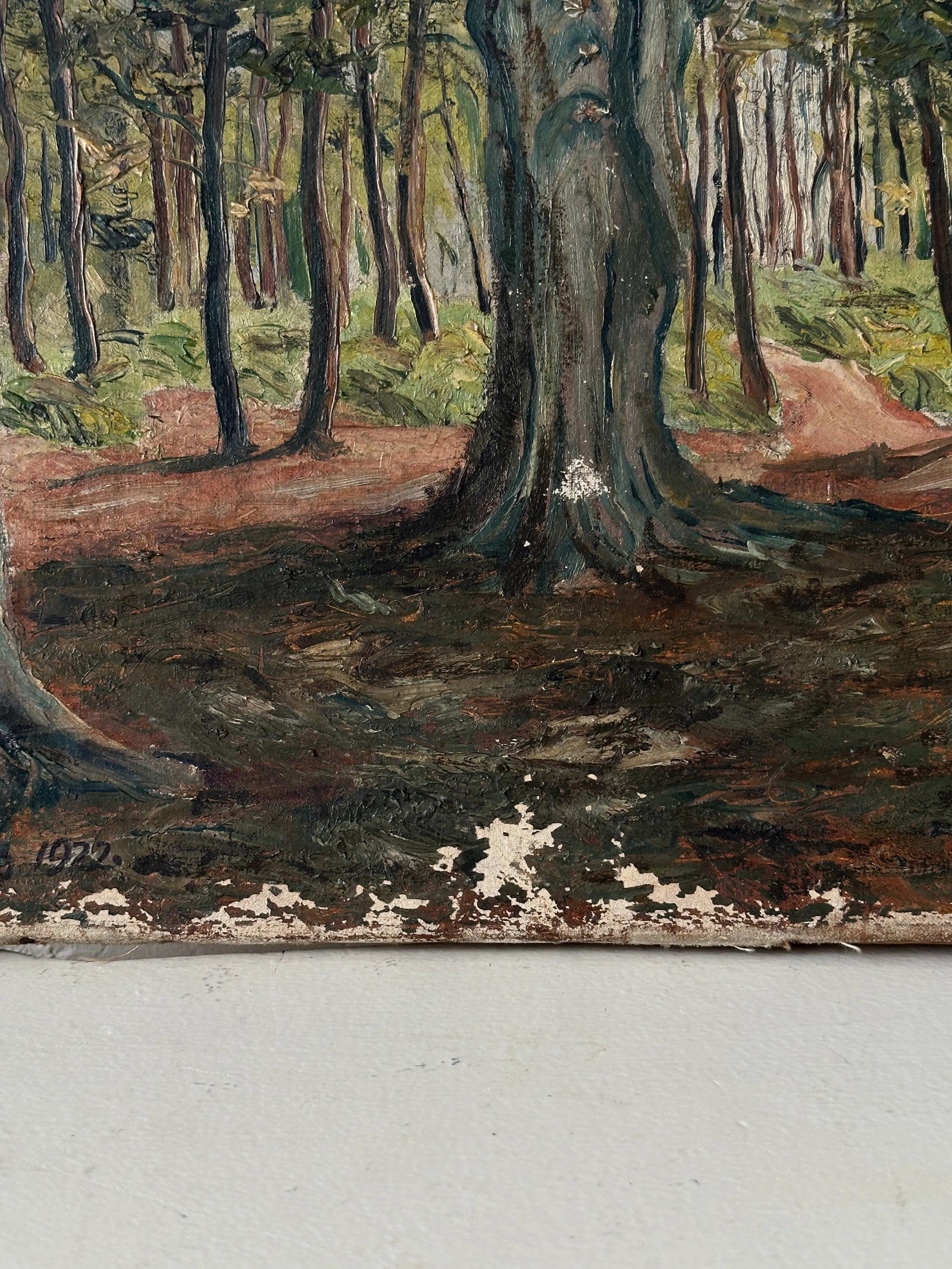 Early 20th Century Signed French Landscape Oil Painting - 2
