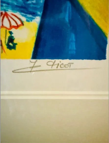 1980s Jean-Claude Picot Art, Framed, Signed & Numbered Serigraph - 5