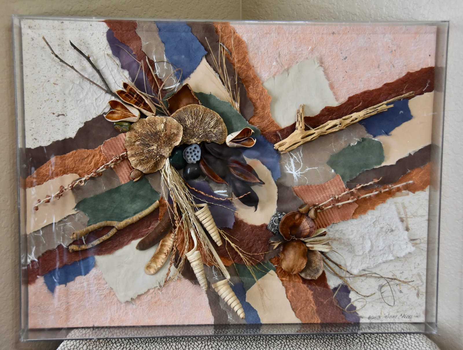 Original "Art of Nature" by Joanne Casey MIX Media Signed by Artist Wall Decor - 10