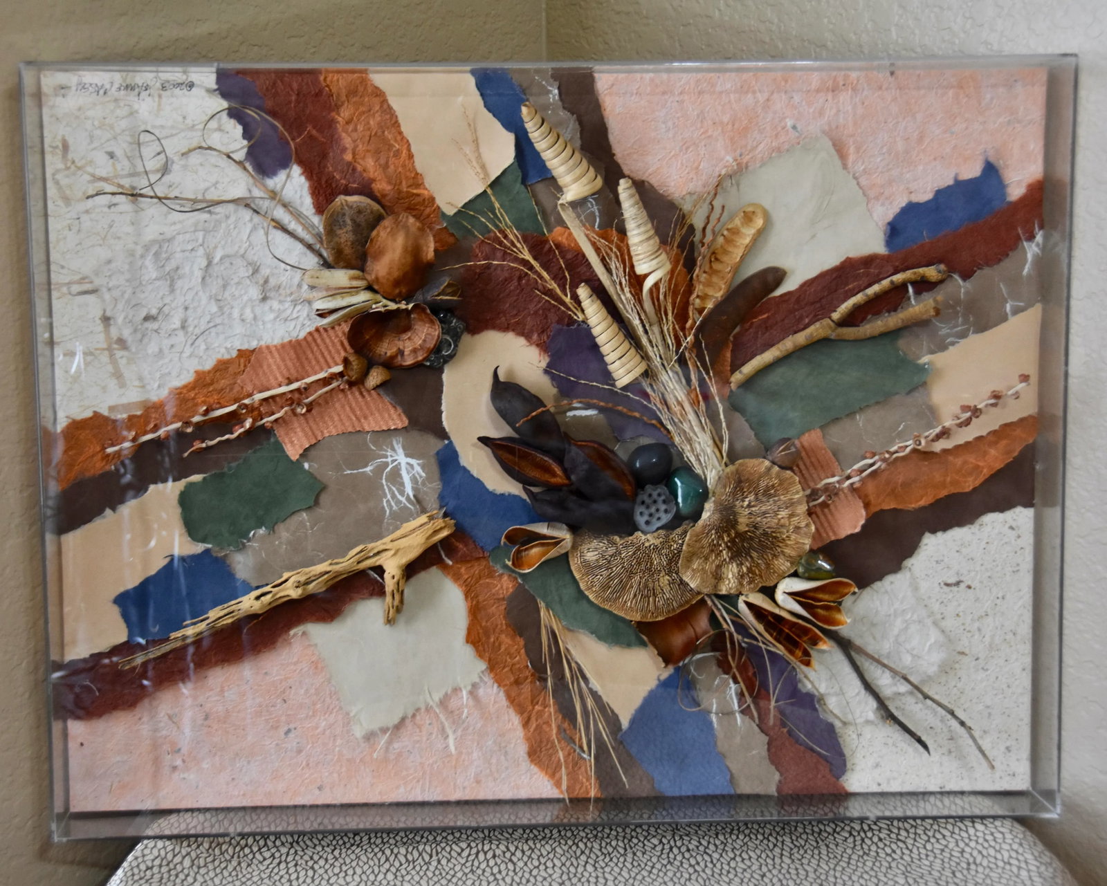 Original "Art of Nature" by Joanne Casey MIX Media Signed by Artist Wall Decor - 12