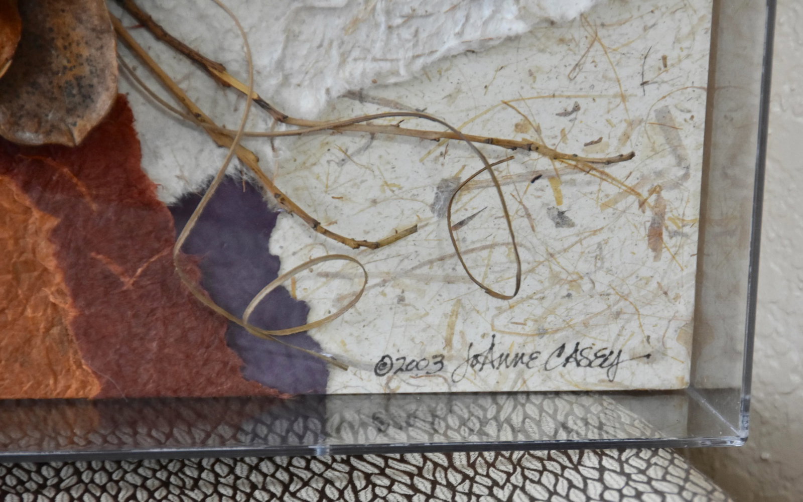 Original "Art of Nature" by Joanne Casey MIX Media Signed by Artist Wall Decor - 3