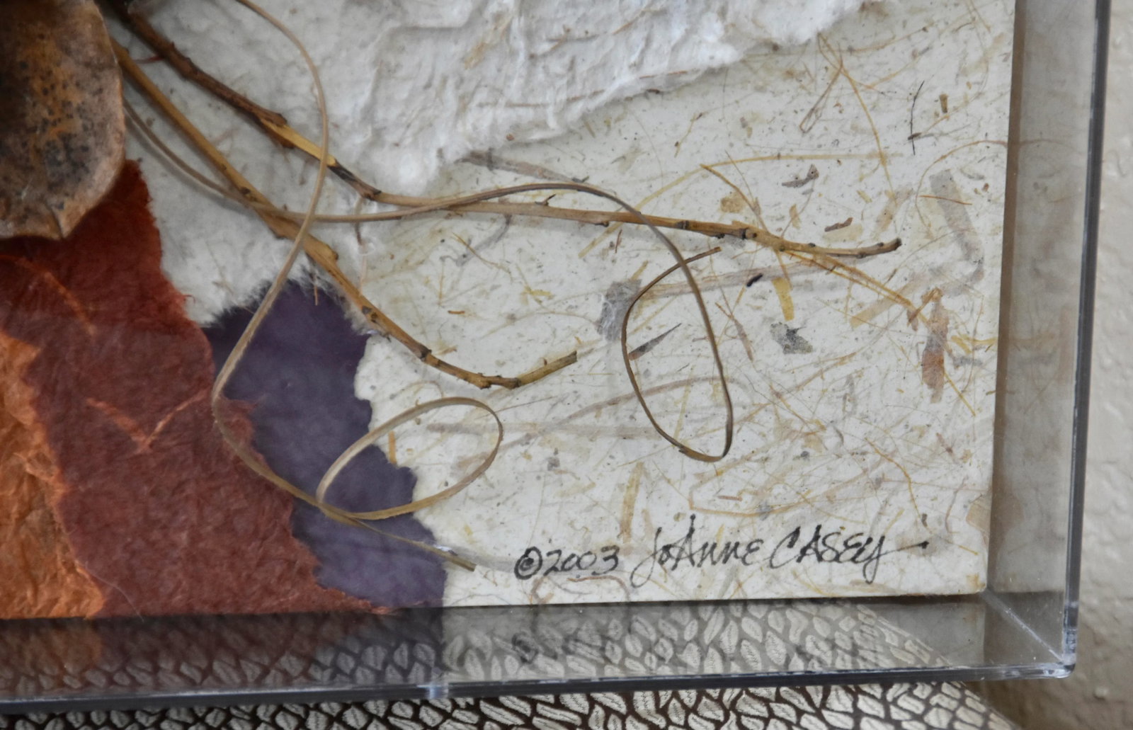 Original "Art of Nature" by Joanne Casey MIX Media Signed by Artist Wall Decor - 4