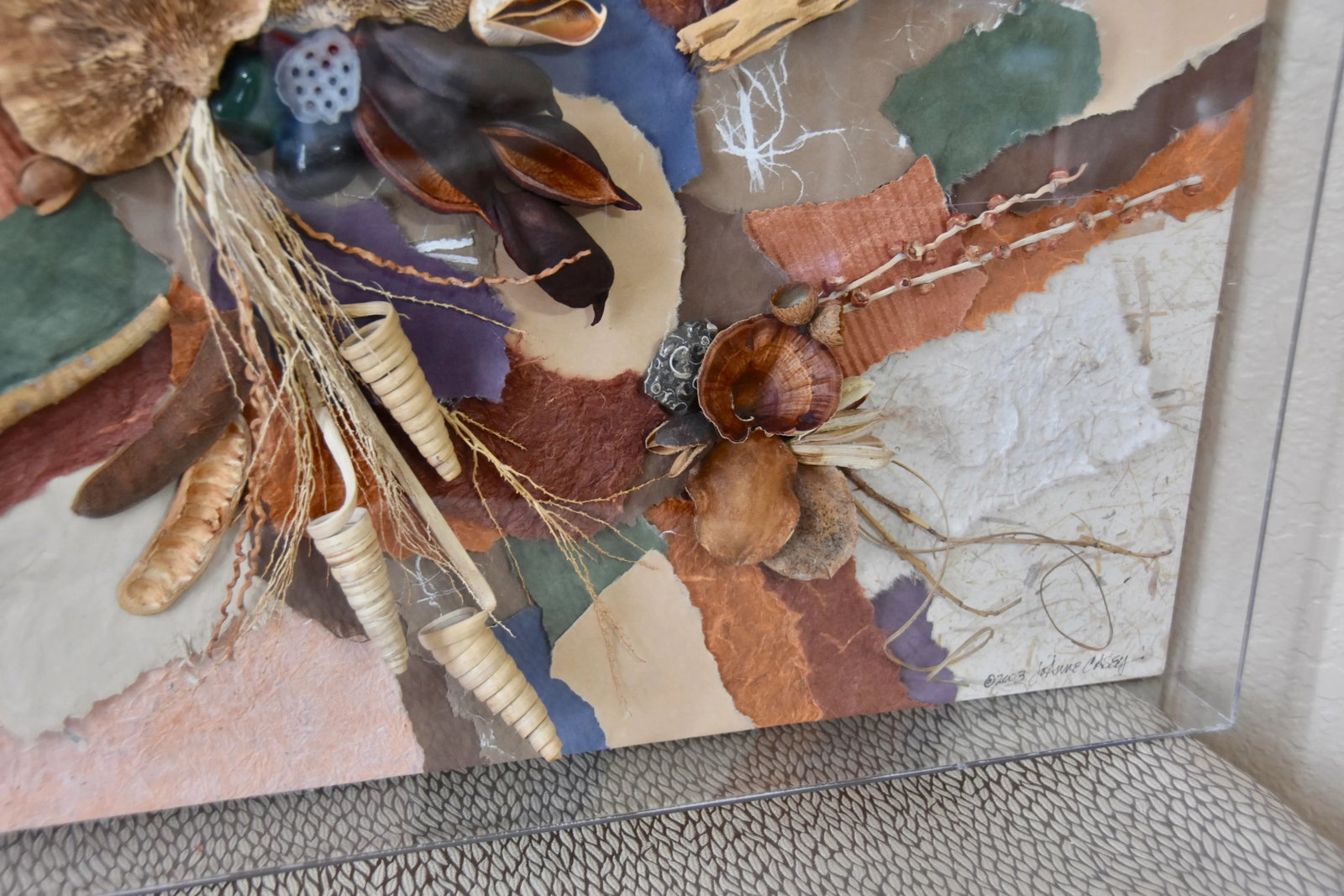 Original "Art of Nature" by Joanne Casey MIX Media Signed by Artist Wall Decor - 7