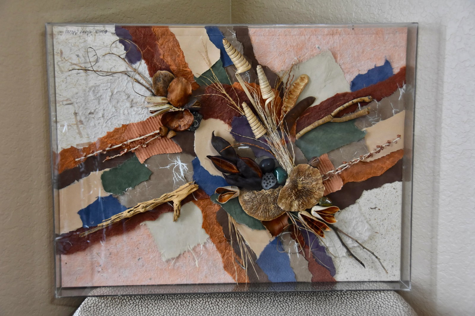 Original "Art of Nature" by Joanne Casey MIX Media Signed by Artist Wall Decor - 9