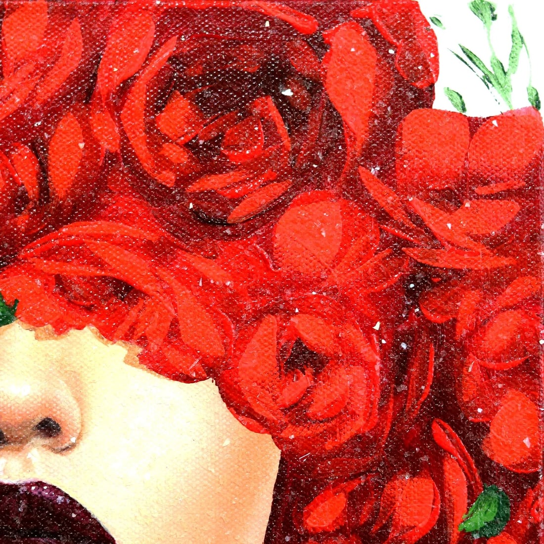 Red Roses 1 - Original Sally K Figurative Original Artwork by Sally K - 3