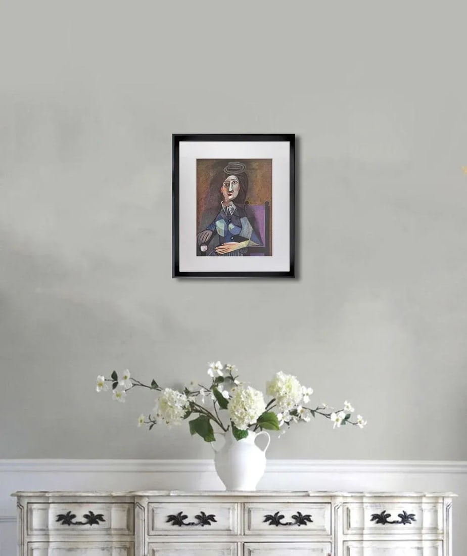 Pablo Picasso Limited Edition Lithograph 1942 Portrait W/Frame Included - 2