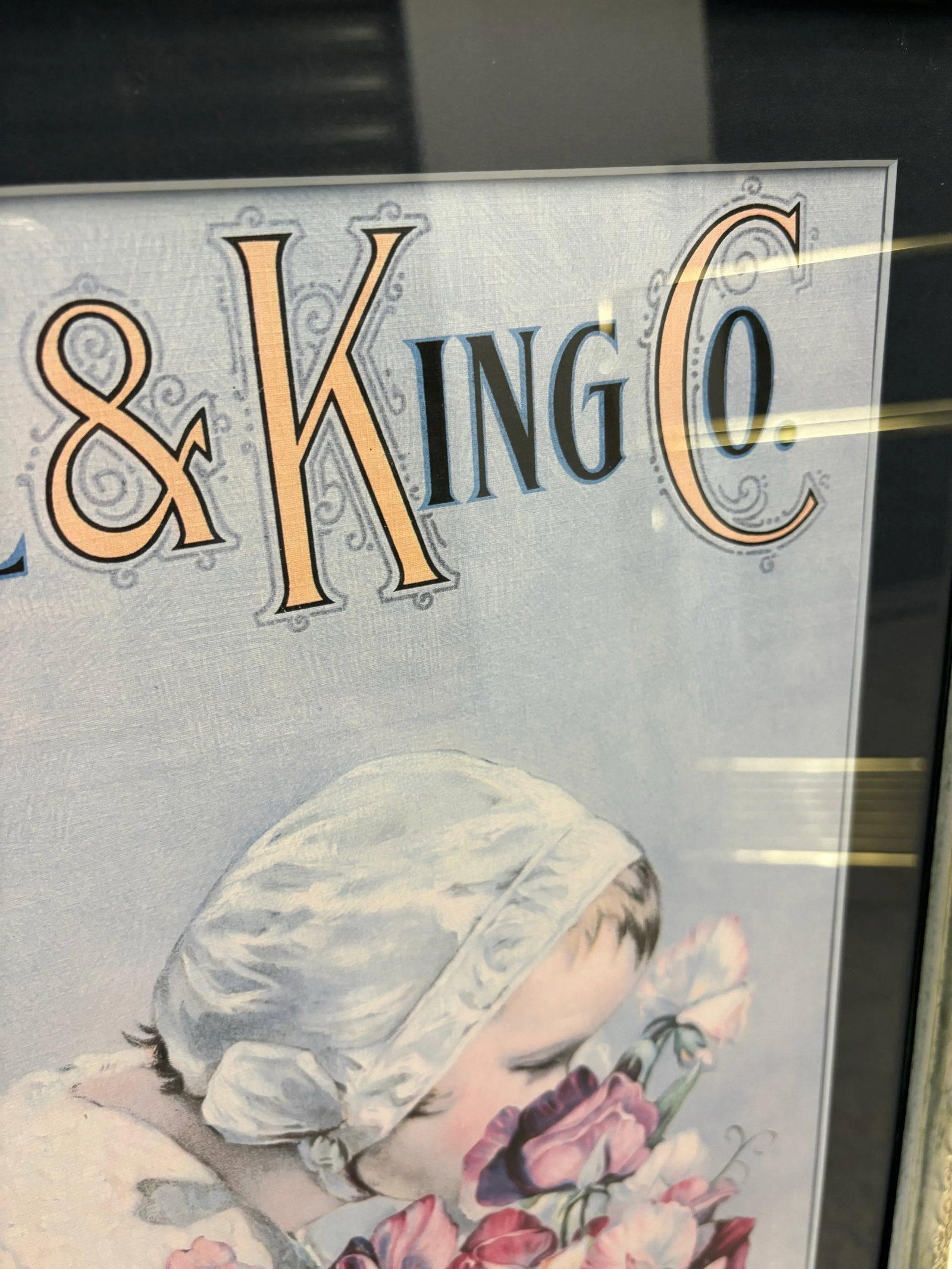 Mid 20th Century Mandeville & King Co Superior Flower Seeds Advertising Lithograph of Child With Spe - 6
