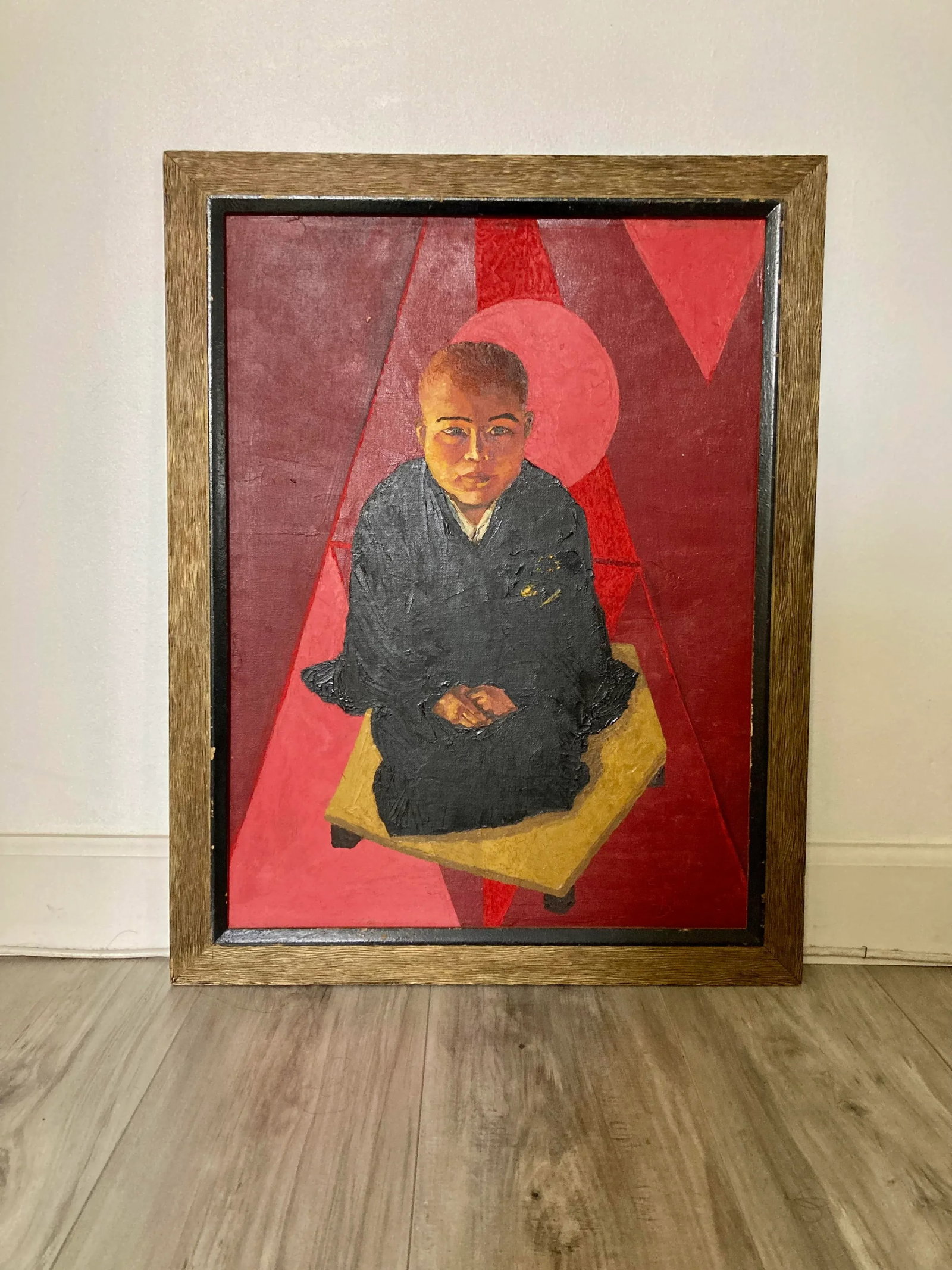 Buddha Painting, Acrylic, 1966, by Y. Shaw - 5