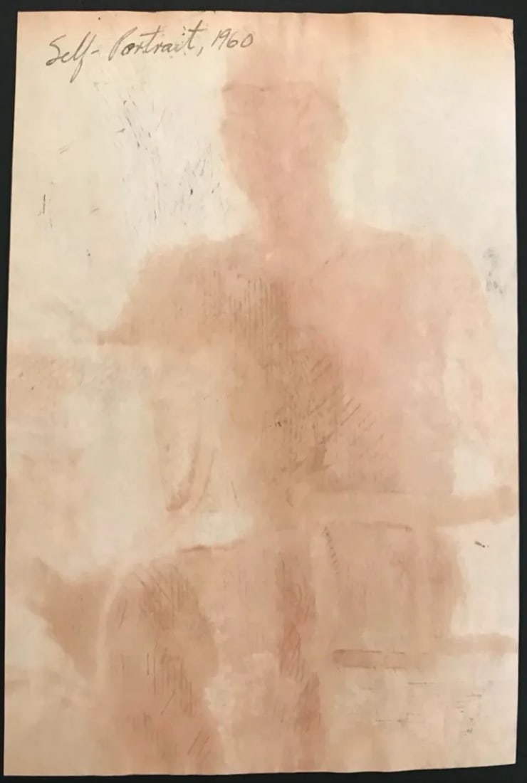 1960 James Bone Mid Century Modern Self Portrait - 2