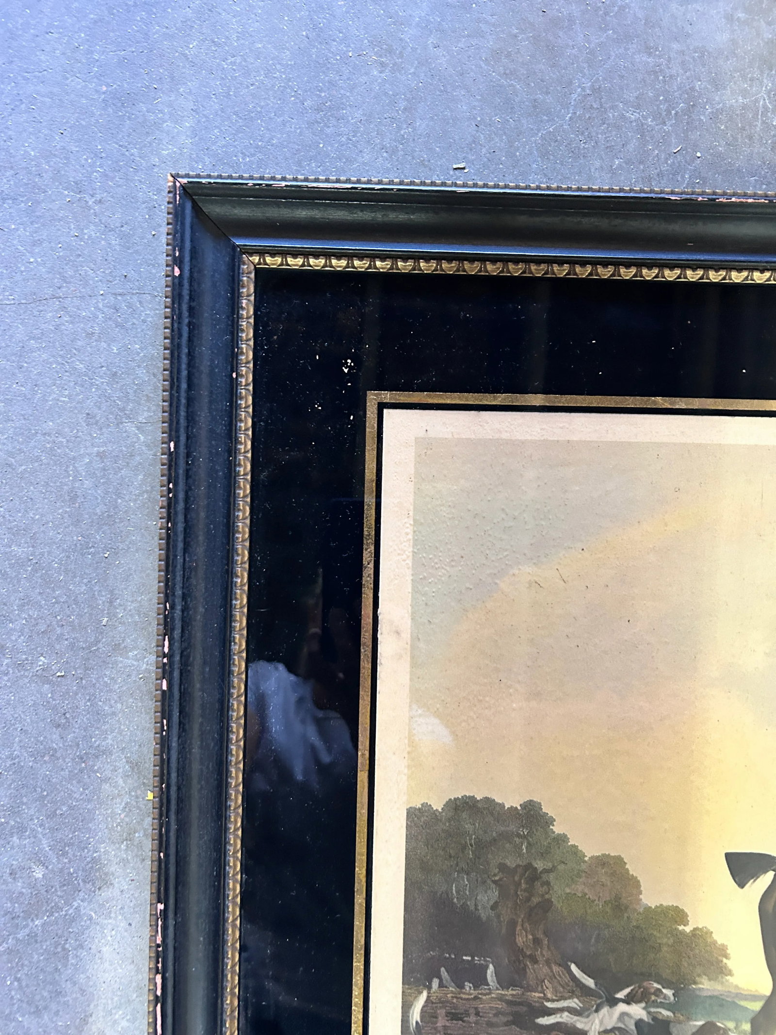 1940s Antique British School Horse Huntsman Portrait "Thomas Oldaker" Lithograph Framed - 6