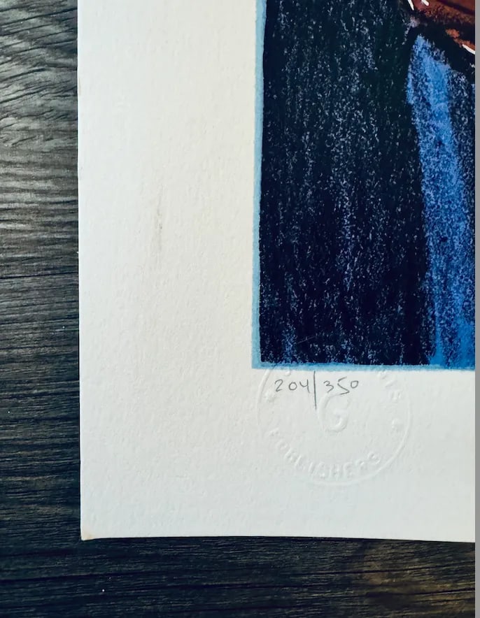 Itzchak Tarkay "Women in Cafe" Signed & Numbered Serigraph 204/350 With Raised Embossed Seal - 7